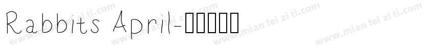 Rabbits April字体转换